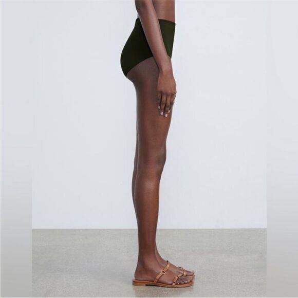 LAFAYETTE 148 NWT HIGH WAIST SWIM BOTTOM COLOR DEEP BASIL SIZE XS - Picture 3 of 5